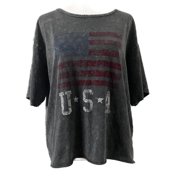 Caution To The Wind Tops - Caution To The Wind USA Cropped T-Shirt